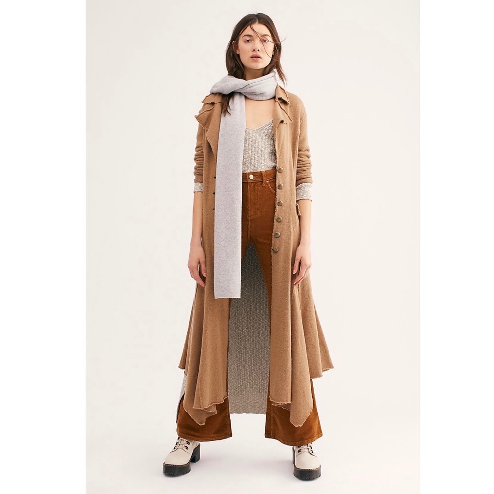 Free People Long Flared Jacket